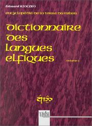 Front cover of Encyclopédie des langues de la Terre du milieu, des îles de Númenor et d'Eressëa, du Séjour des elfes ou Eldamar & du Séjour des dieux ou Valmar, ainsi que des terres connues & inconnues, telles qu'elles sont décrites dans les œuvres du Pr. John Ronald Reuel Tolkien by Edouard Kloczko