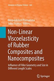 Front cover of Non-Linear Viscoelasticity of Rubber Composites and Nanocomposites by Deepalekshmi Ponnamma