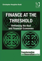 Cover of Finance at the threshold by Christopher Houghton Budd