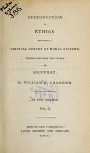 Front cover of Introduction to ethics by Théodore Simon Jouffroy