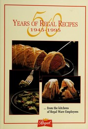Front cover of 50 years of Regal recipes, 1945-1995 by Adeline Halfmann
