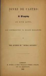 Cover of Ignez de Castro by Unknown