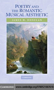 Front cover of Poetry and the romantic musical aesthetic by James H. Donelan