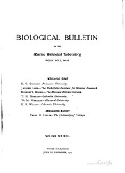 Cover of The Biological bulletin by Frank Rattray Lillie