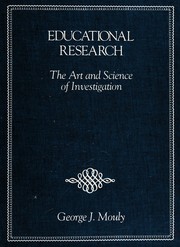 Cover of Educational research by George J. Mouly