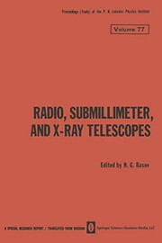 Front cover of Radio, Submillimeter, and X-Ray Telescopes by N. G. Basov