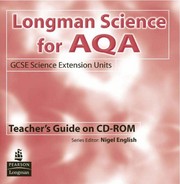Cover of Longman science for AQA by Nigel English