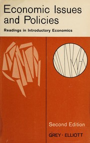 Front cover of Economic issues and policies by Arthur L. Grey