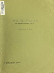 Cover of International sales & sales financing seminar by Jacob S. Ziegel