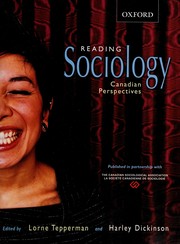 Cover of Reading sociology by Harley D. Dickinson