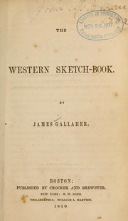 Front cover of The Western sketch-book by James Gallagher