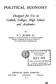 Front cover of Political economy by E. J. Burke