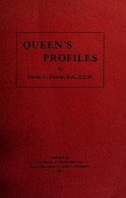 Cover of Queen's profiles by David G. Dewar