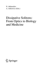 Front cover of Dissipative solitons by Nail Akhmediev