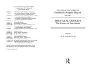 Cover of The collected works of Friedrich August Hayek by Friedrich A. von Hayek