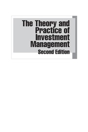 Cover of The theory and practice of investment management by Frank J. Fabozzi
