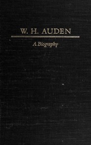 Cover of W.H. Auden, a biography by Humphrey Carpenter
