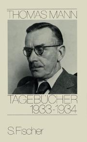 Cover of Tagebücher by Thomas Mann