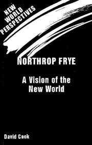 Cover of Northrop Frye by Cook, David