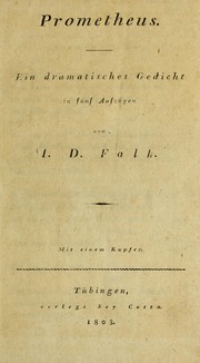 Cover of Prometheus by Johann Daniel Falk