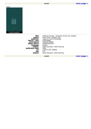 Cover of Lifelong learning by Mal Leicester