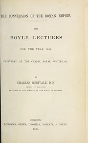Cover of The conversion of the Roman empire by Charles Merivale