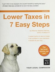 Cover of Lower Taxes in 7 Easy Steps by Stephen Fishman
