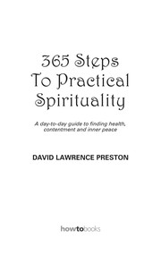 Front cover of 365 steps to practical spirituality by David Lawrence Preston