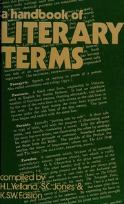 Cover of A handbook of literary terms by H. L. Yelland
