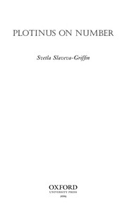 Cover of Plotinus on number by Svetla Slaveva-Griffin