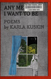 Cover of Any me I want to be by Karla Kuskin