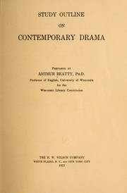 Front cover of Study outline on contemporary drama by Beatty, Arthur