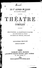 Cover of Théatre complet by Alfred de Vigny