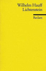 Cover of Lichtenstein by Wilhelm Hauff