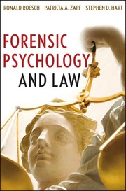 Cover of Forensic psychology and law by Ronald Roesch