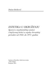 Front cover of Estetika u okruženju by Dušan M. Bošković