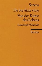 Cover of De brevitate vitae by Seneca the Younger