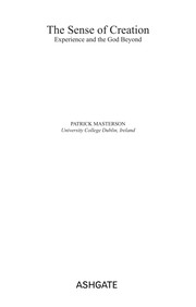Front cover of The sense of creation by Patrick Masterson