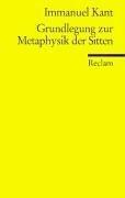 Front cover of Grundlegung zur Metaphysik der Sitten by Immanuel Kant
