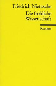 Front cover of Die Fröhliche Wissenschaft by Friedrich Nietzsche