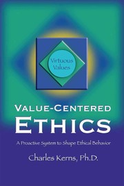 Cover of Value-centered ethics by Charles D. Kerns