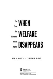 Cover of When welfare disappears by Kenneth J. Neubeck