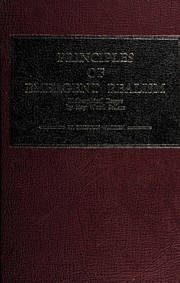 Cover of Principles of emergent realism by Roy Wood Sellars