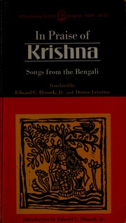 Front cover of In praise of Krishna by Edward C. Dimock