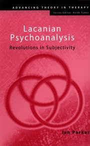 Cover of Lacanian psychoanalysis by Ian Parker