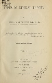 Front cover of Types of ethical theory by James Martineau