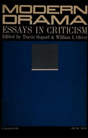 Cover of Modern drama by Travis Bogard