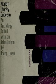 Front cover of Modern literary criticism by Irving Howe