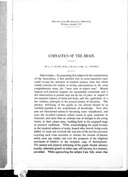 Front cover of Gymnastics of the brain by Grant, James Sir