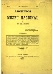 Front cover of Archivos do Museu Nacional do Rio de Janeiro by Museu Nacional (Brazil)